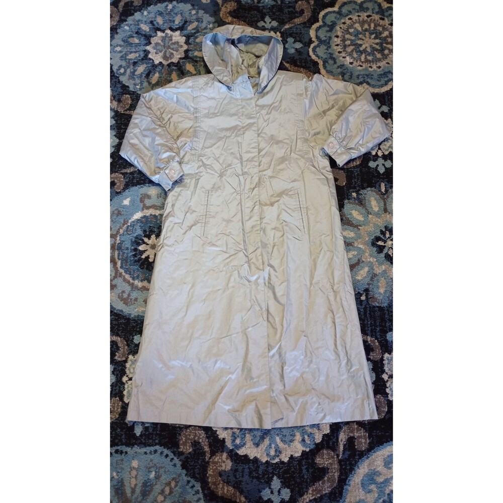Fleet Street Women's Raincoat/Overcoat ~ Grey~ Size 10~ Removable Liner No Belt